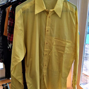 Gianni Versace vintage yellow long sleeve shirt